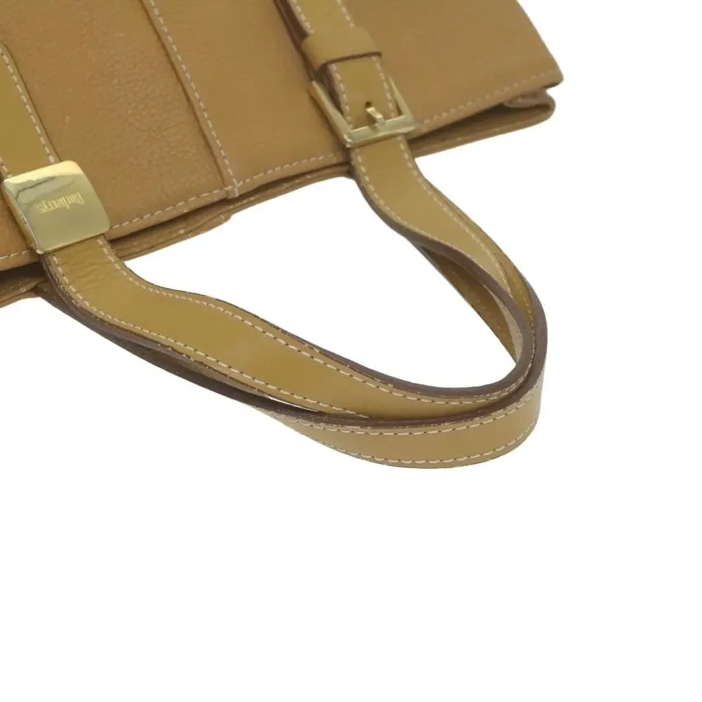Burberry Leather Tote Bag Beige